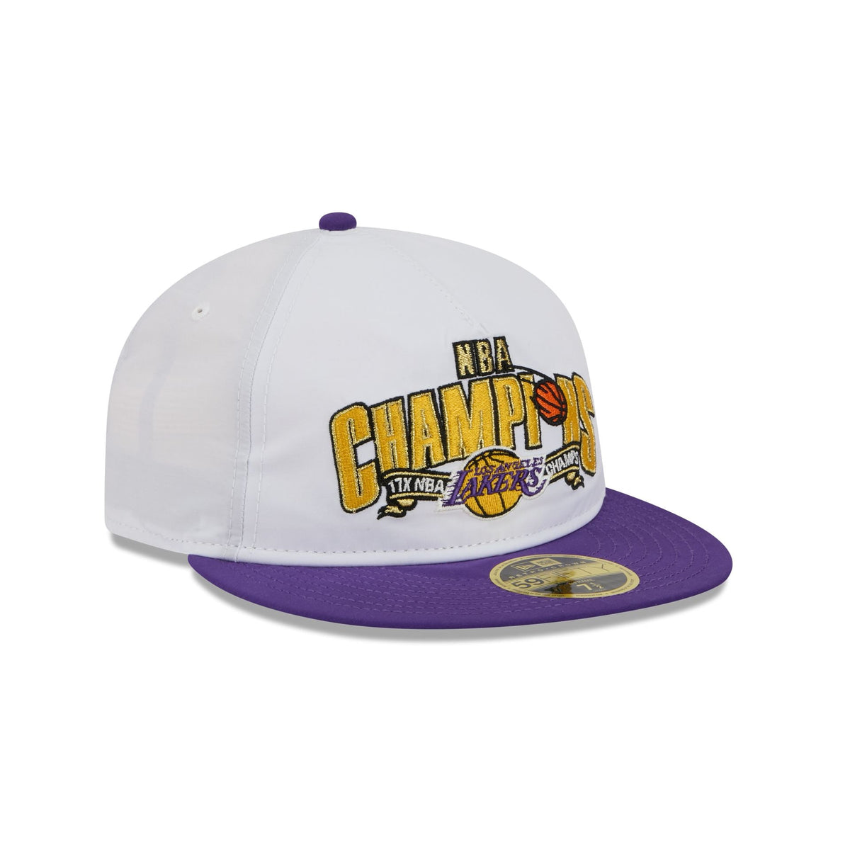 Los Angeles Lakers Champions White Retro Crown 59FIFTY Fitted Hat