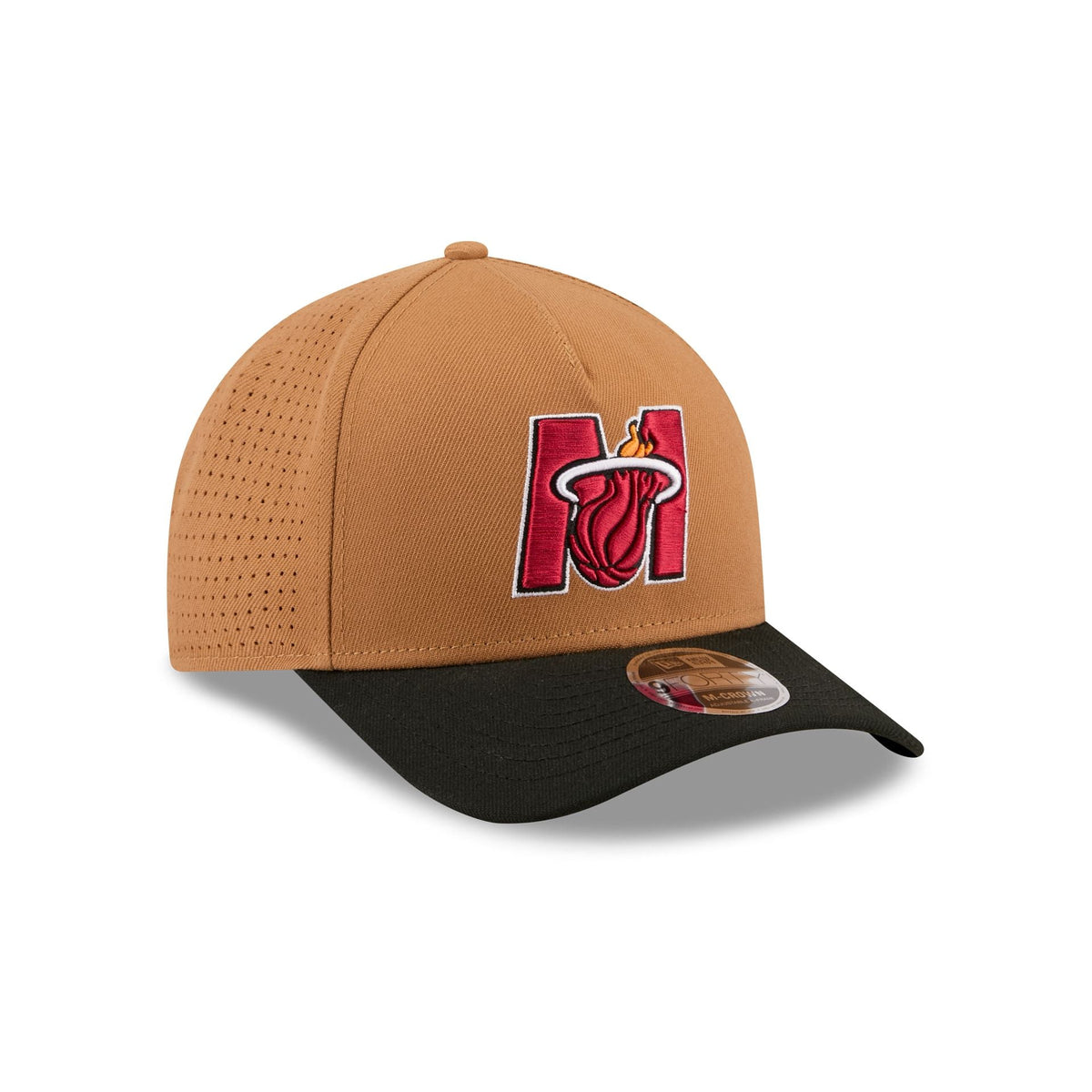 Miami Heat Deceptor Bronze 9FORTY M-Crown A-Frame Snapback Hat