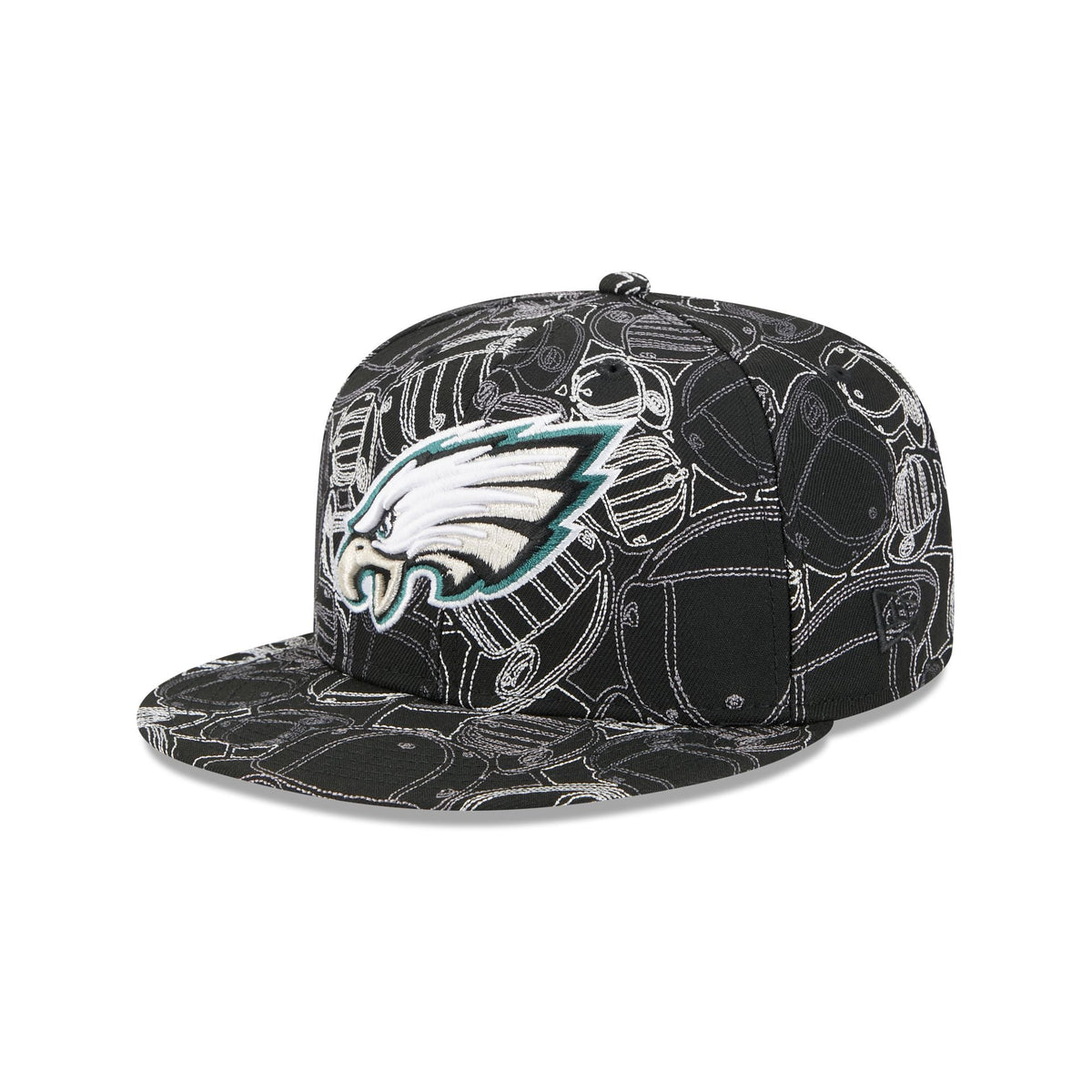 Philadelphia Eagles Cap Scramble 59FIFTY Fitted Hat