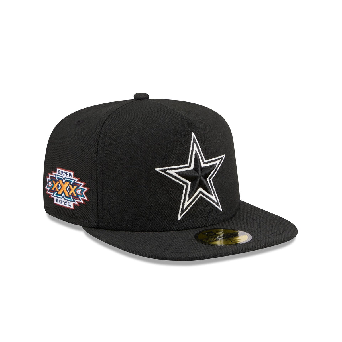 Just Caps Chiseled Logo Dallas Cowboys 59FIFTY A-Frame Fitted Hat