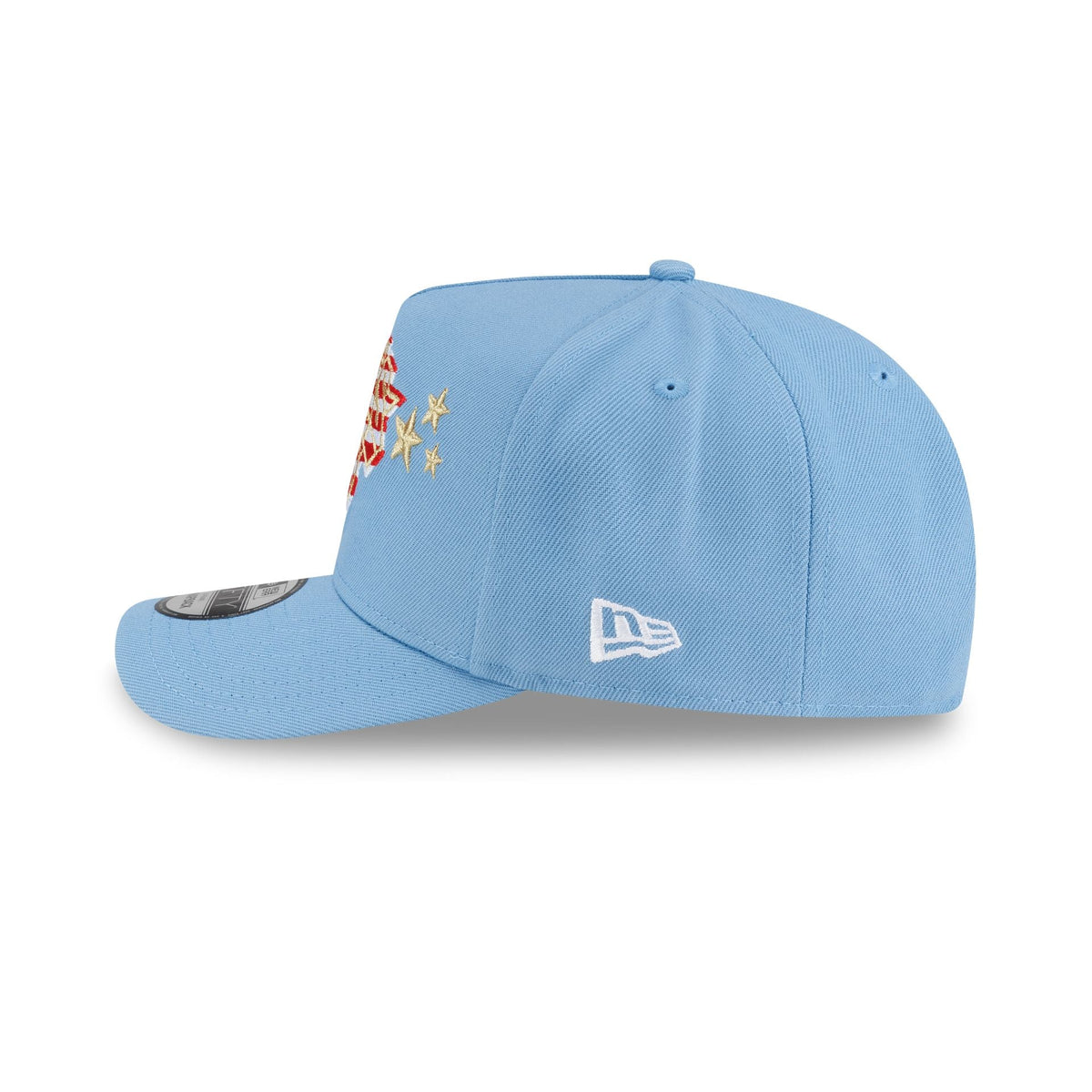 New York Knicks Red. White & Blue 9FIFTY A-Frame Snapback Hat